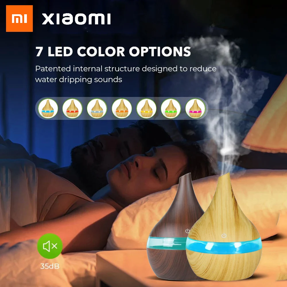 

Увлажнитель-ароматизатор Xiaomi с отделкой под дерево