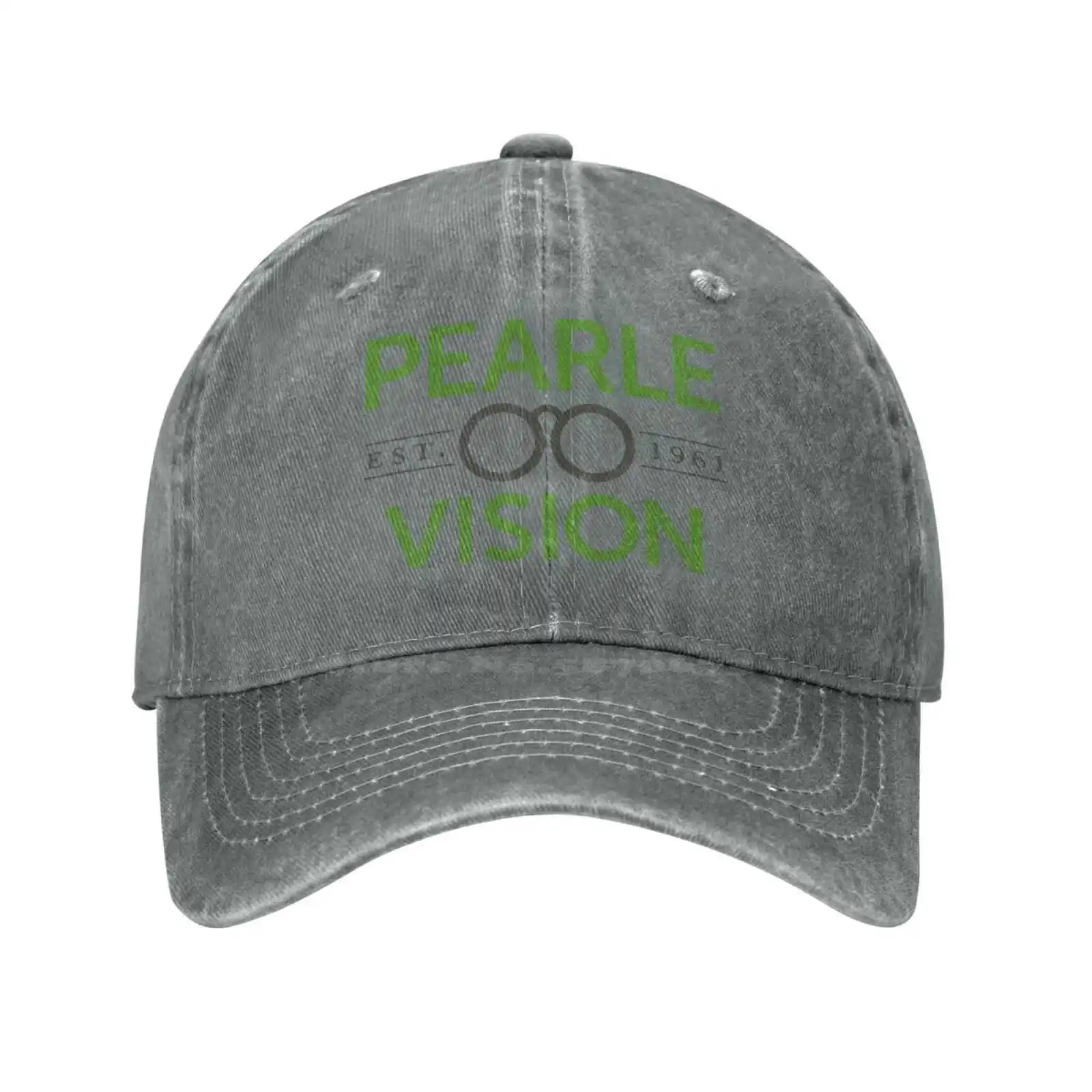 

Pearle Vision Logo Printed Graphic Brand Logo High-quality Denim cap Knitted hat Baseball cap