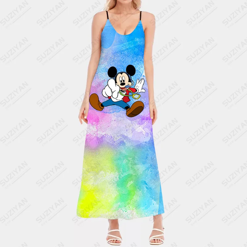 

Disney Sexy Dress Skims Flat For Backless Dress For Women Elegant Bodycon Summer Dress Solid Peach Hip Suspender Skirt
