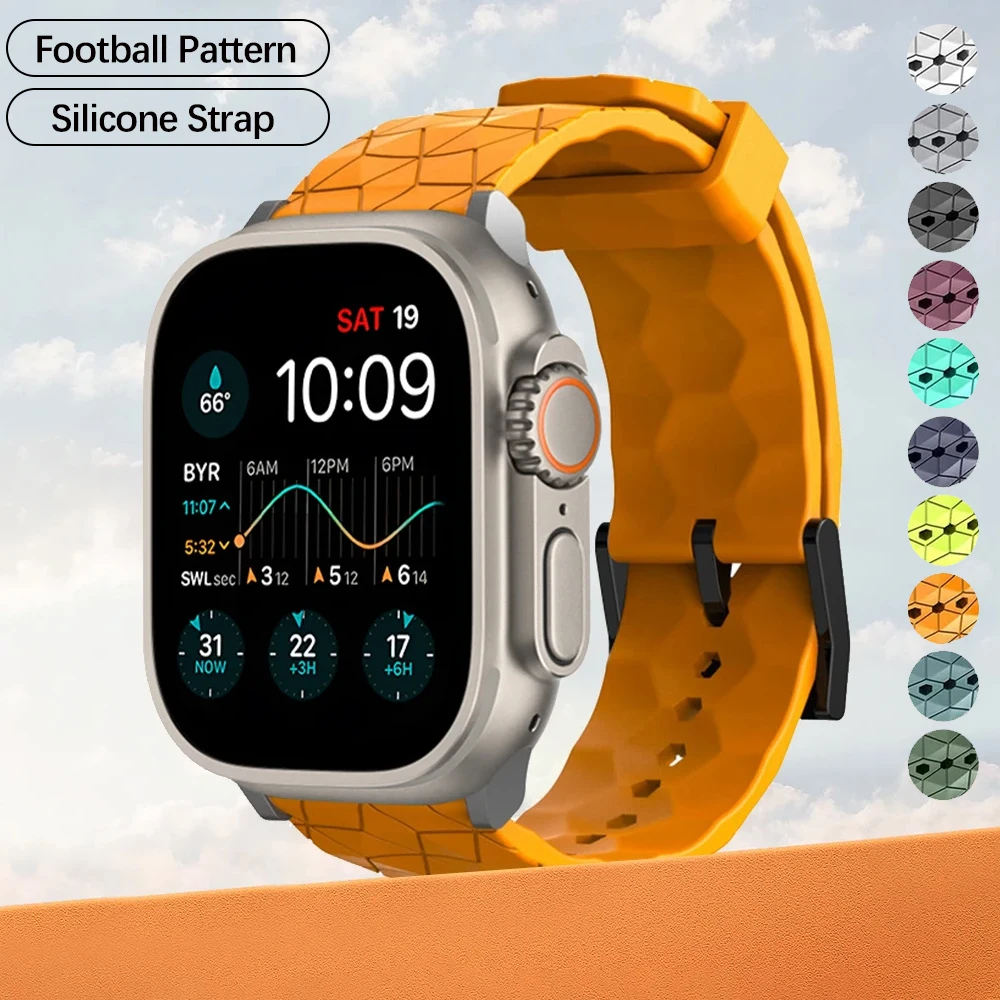 Ремешок силиконовый для Apple Watch Ultra 2 49 мм 45/40/44/38/41