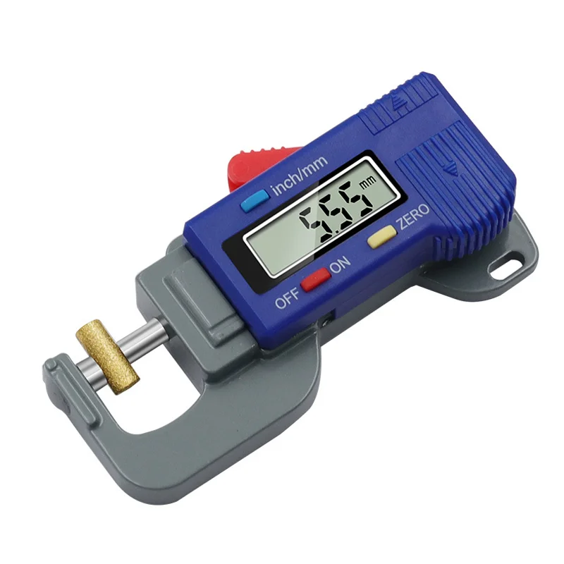 0-12 7 мм Мини цифровой толщиномер с циферблатом измеритель ширины измерительные