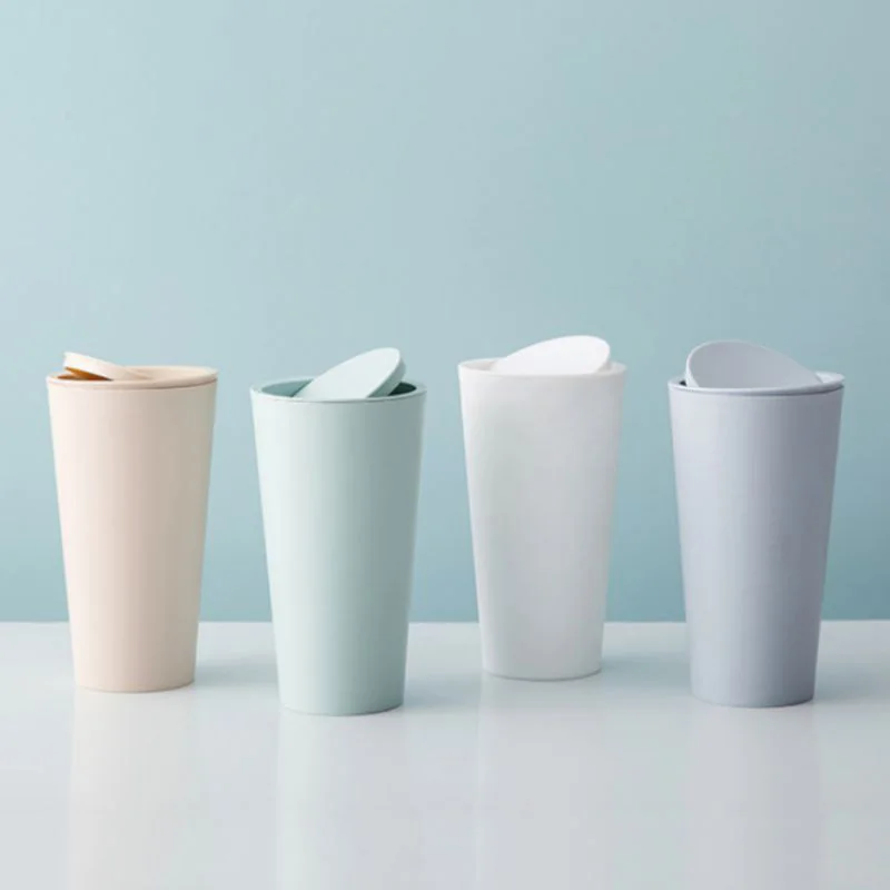 

16.5x8cm Waste Bin Small Trash Can Mini Desktop Litter Trash Little Tabletop Trashbox For Desk Car Trash Bin Dropship Kitchen