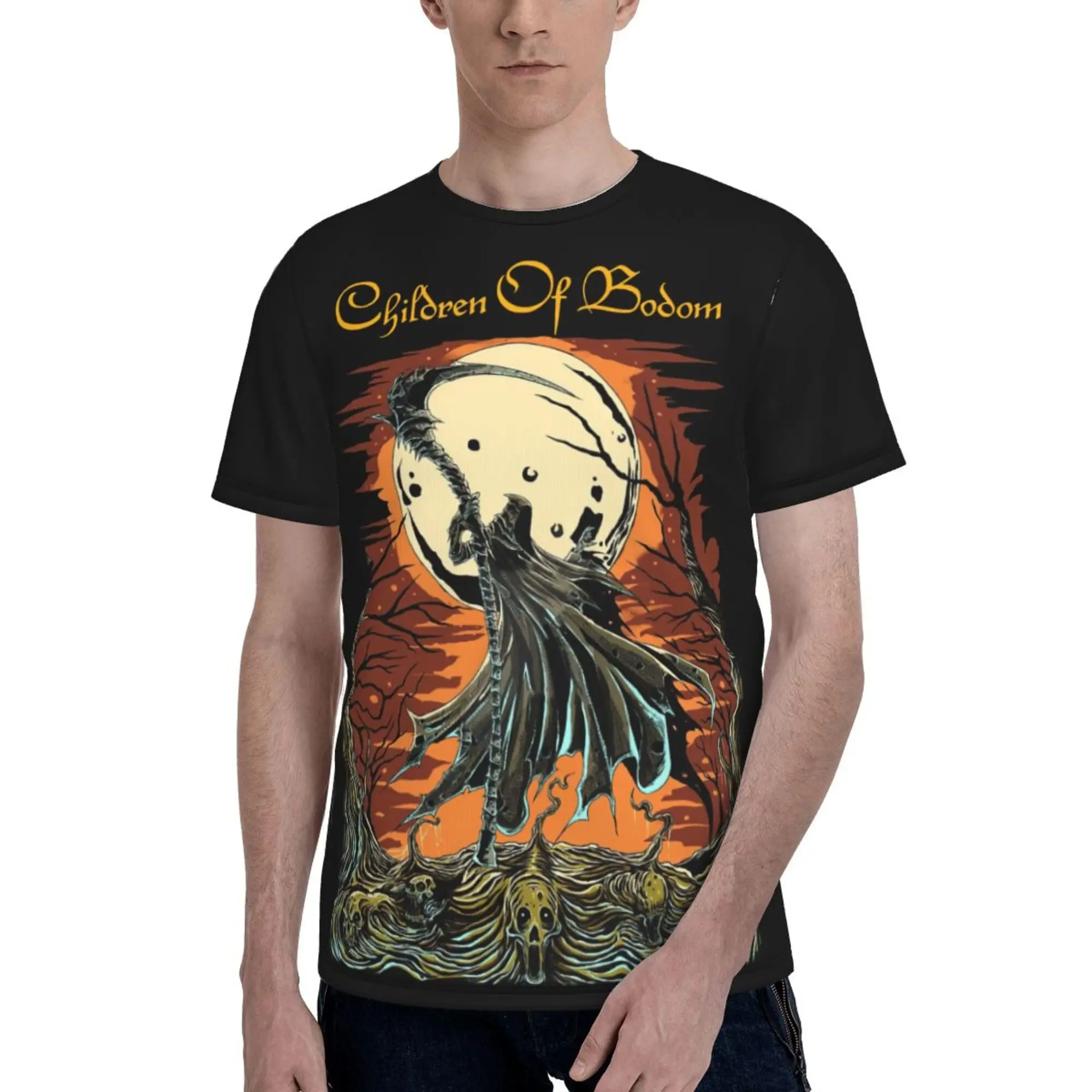 Футболка мужская с коротким рукавом Повседневная Уличная одежда топ принтом и