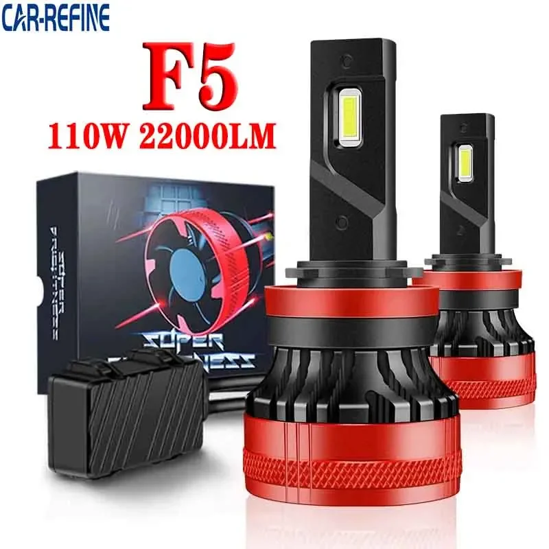110W 20000LM F5 H7 Светодиодные фары Лампа H1 h3 H4 H11 Автомобильные светодиодные Супер