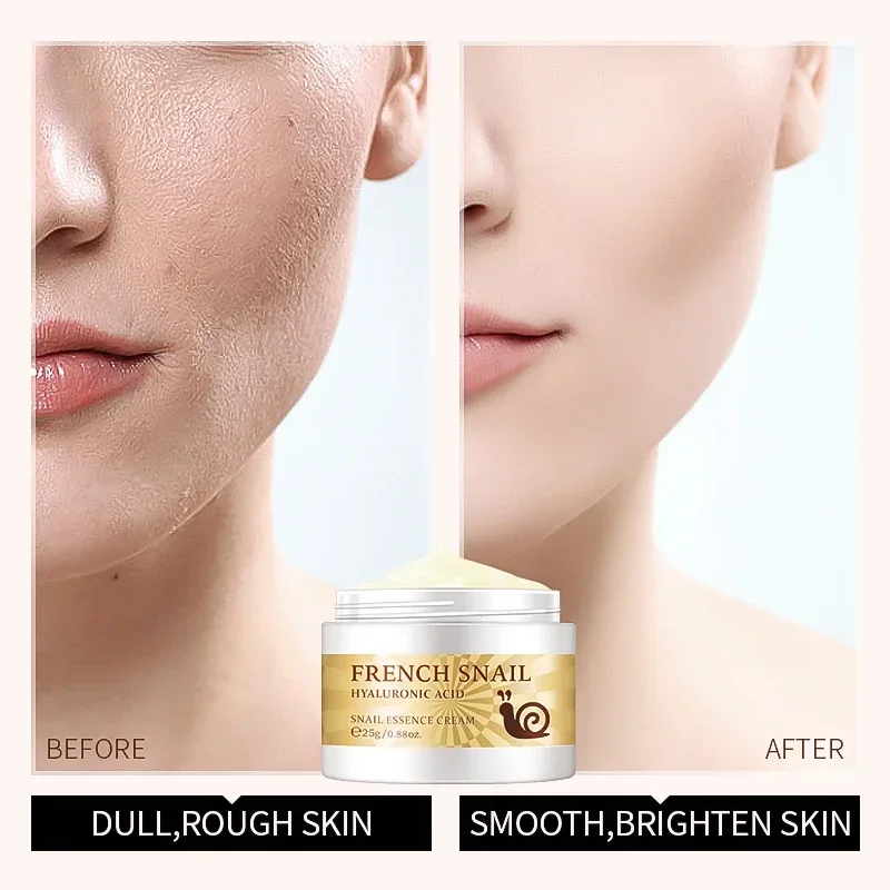

Women Facial Snail Cream Shrinking Pores Moisturizing Skin Whitening Anti Aging Face Cream Lifting Firming Nourishing Skin Care