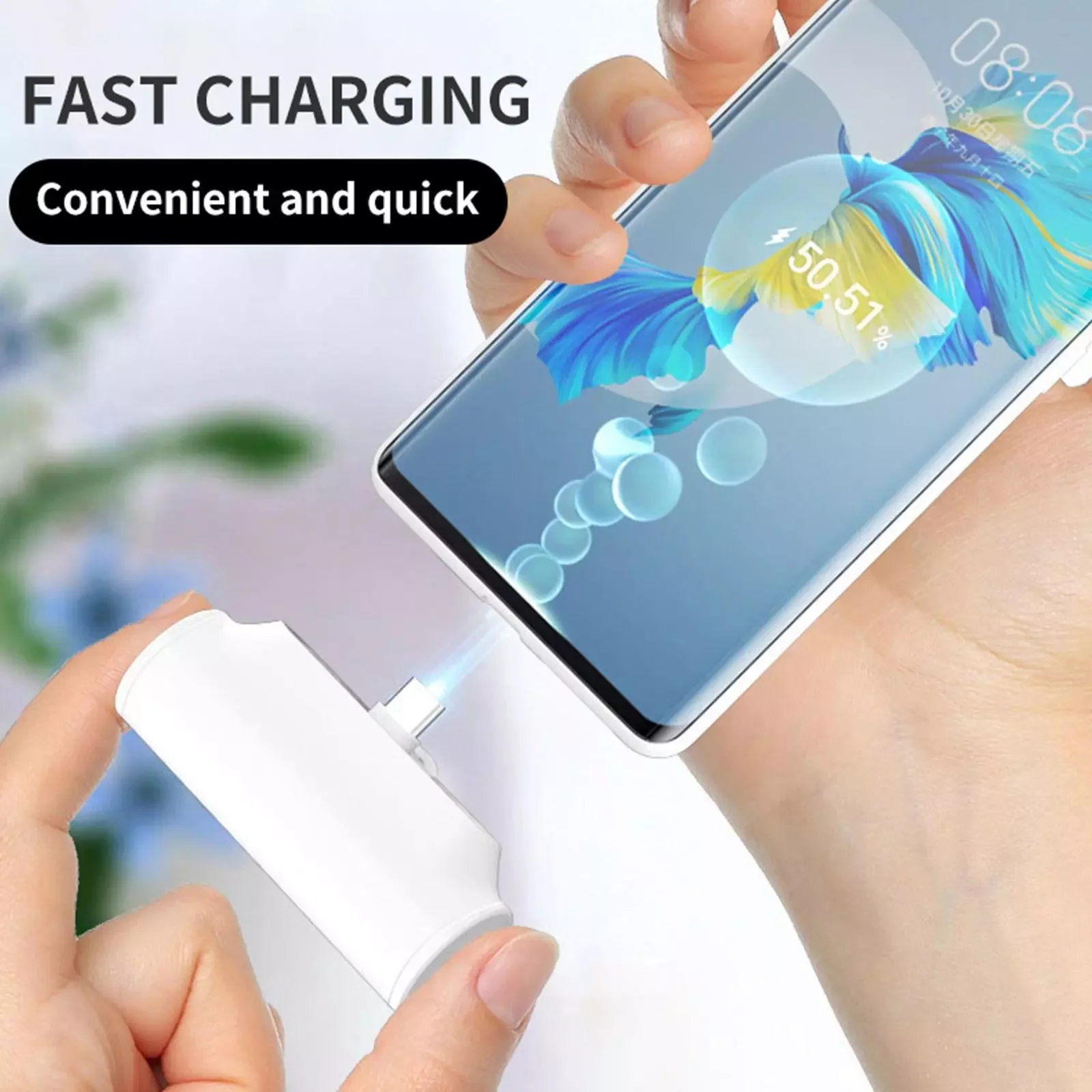 

NEW2023 Pocket emergency capsule power bank fast charge large capacity 5000mAh power bank