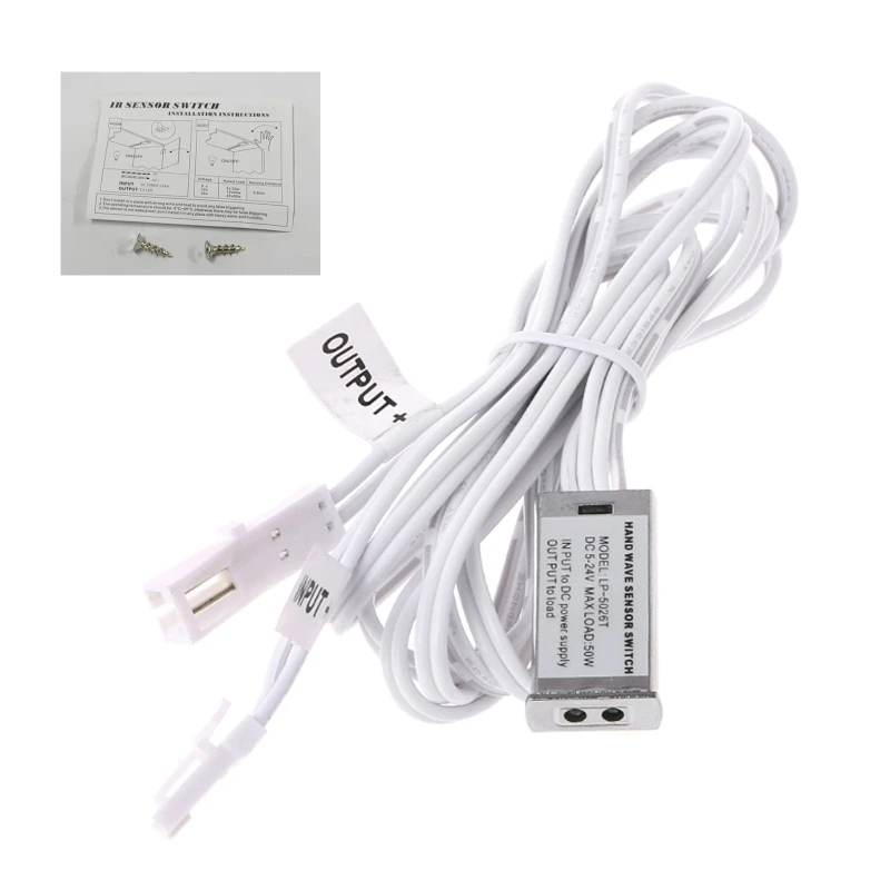 

for Dc 12V/24V IR Hand Wave Sensor Switch 5A Hand Sweep Switch 10cm Sense Distan