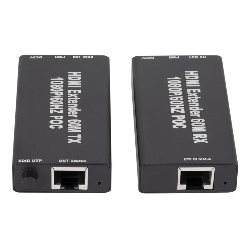 HDMI к RJ45 удлинитель сетевого кабеля повторитель одиночный Cat5E/6 сетевой сигнал 1080P