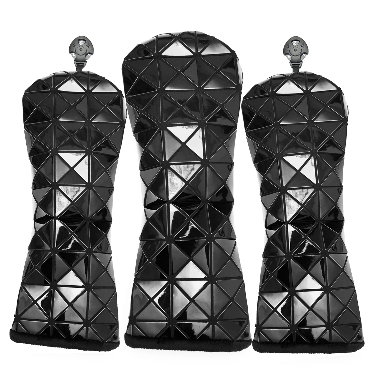 

Golf Club Wood Headcovers Driver Fairway Woods Cover PU Leather Head Covers Set Protector Golf Accessories