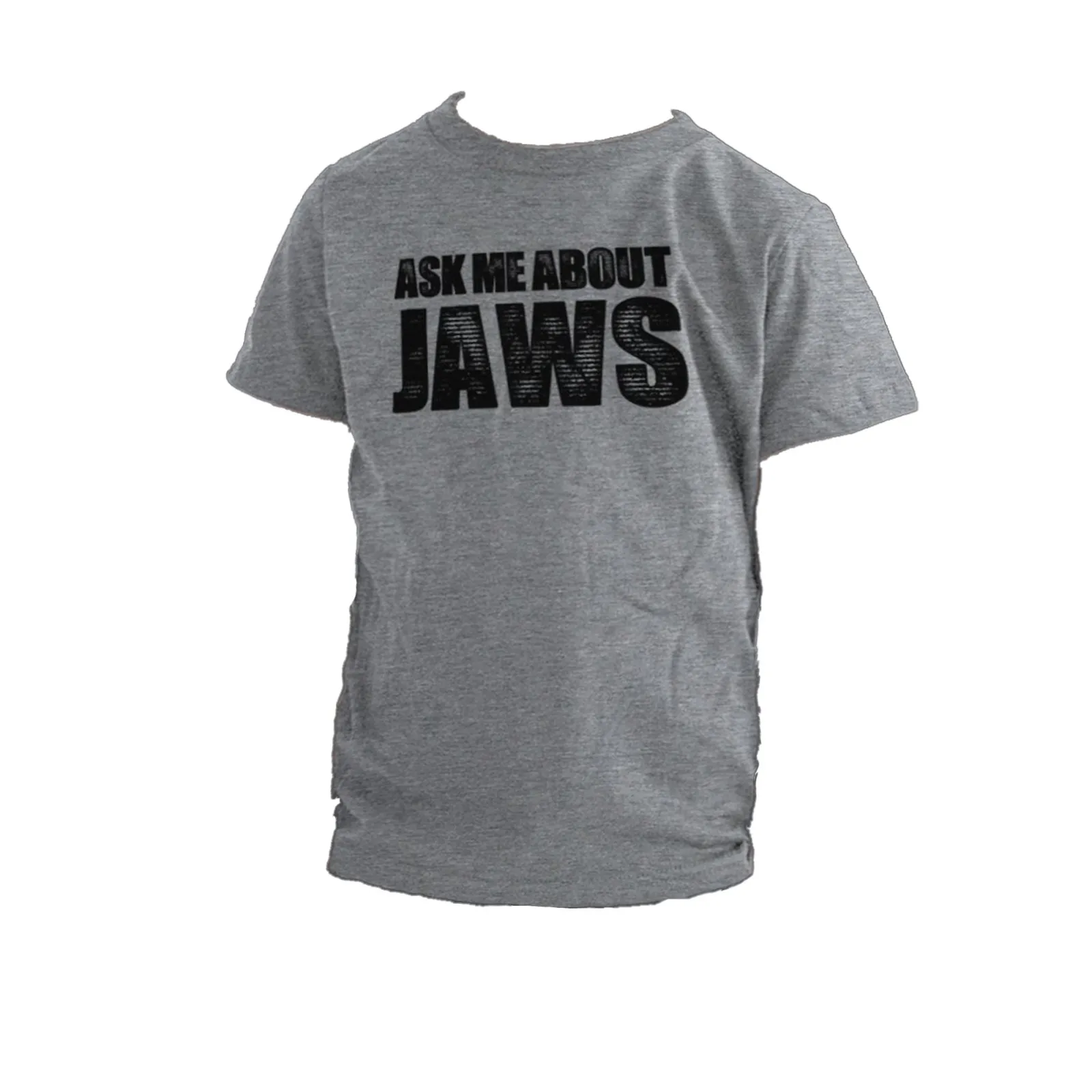 

ASK ME ABOUT MY JAW Children's Novelty Funny Humor Flip T Shirt Round Neck Short Sleeved T Shirt 3 To 14 Years Old Summer Tops