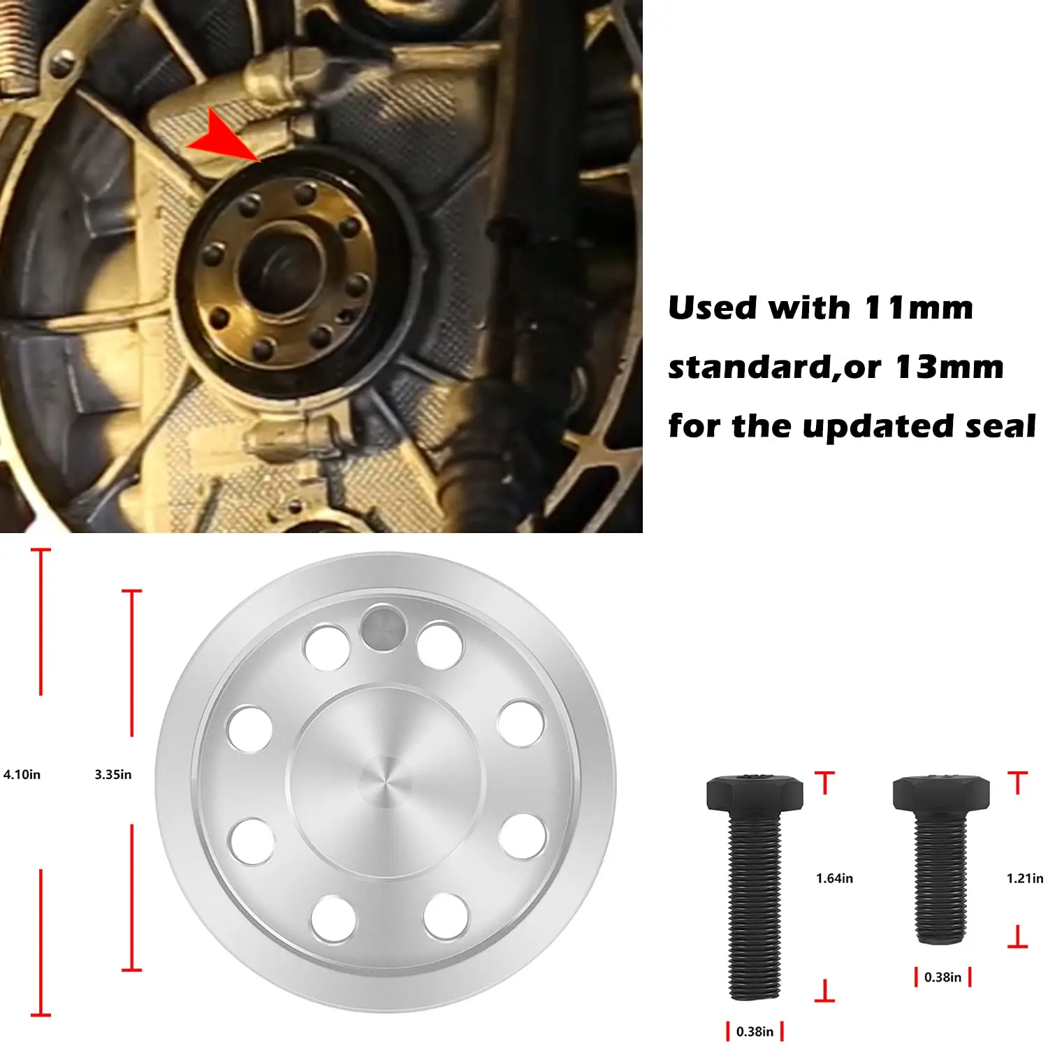 

MTACCDMS 11 Or 13mm Depth For Porsche 911 Boxster 996 986 Crankshaft Rear Main Seal Installation Tool Kit