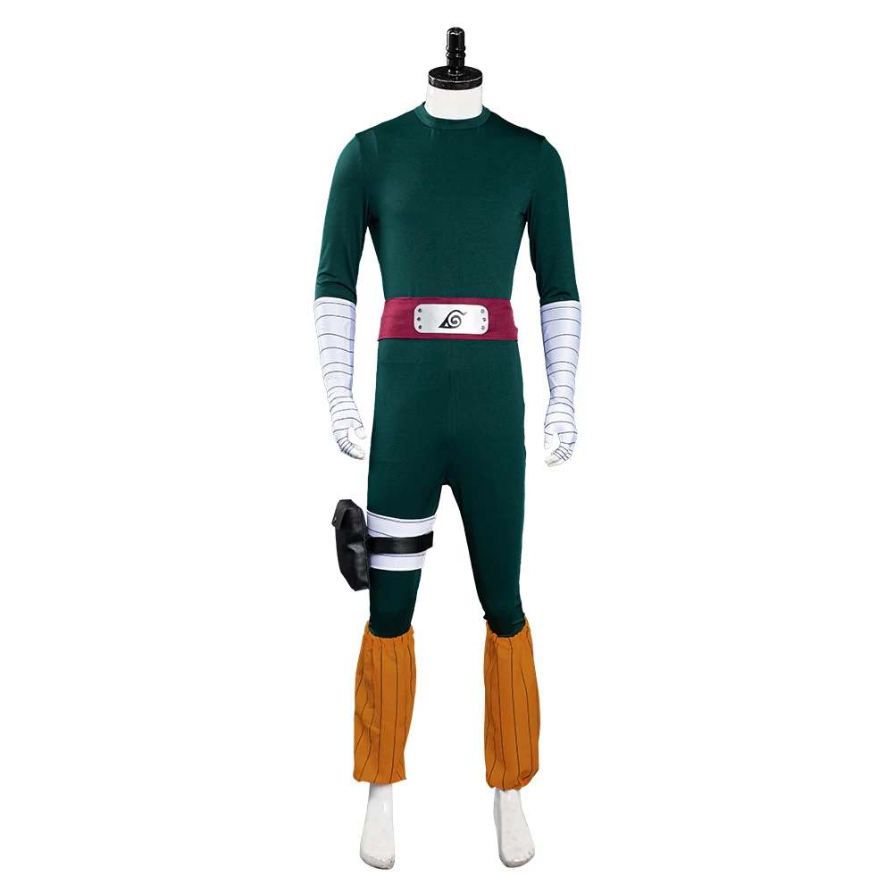 Anime Cosplay Rock Lee Cosplay Costume Jumpsuit Outfits Halloween Carnival Suit