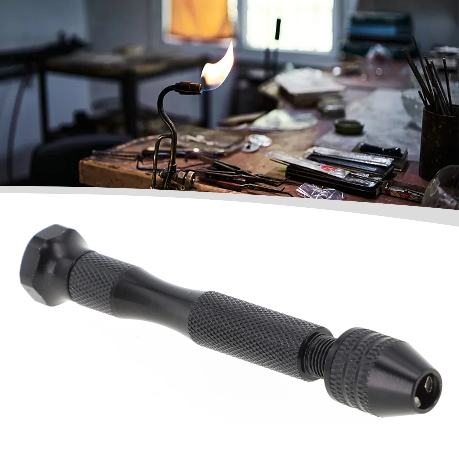 Мини-алюминиевая ручная дрель с бесключевым патроном спиральное сверло из