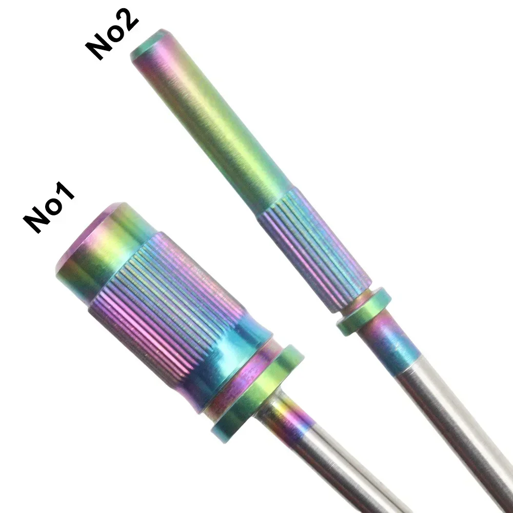 Quality 1Pcs Rainbow Plate Big &amp Long Mini Mandrel Bit Nail Art Sand Ring sanding bands Split Removal
