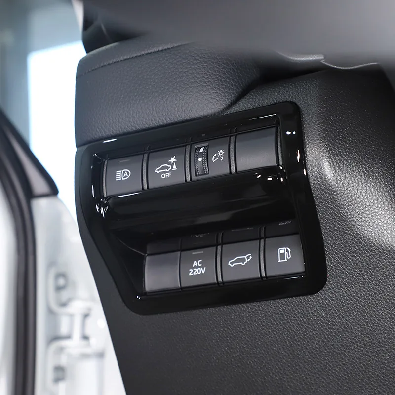 ABS углеродное волокно/черный для Toyota Land Cruiser Prado 2024-2025 переключатель автомобильной