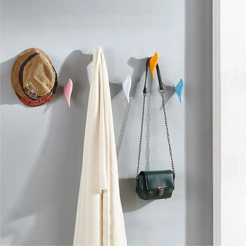 Крючок для пальто в форме птицы креативный Настенный декор самоклеящиеся крючки