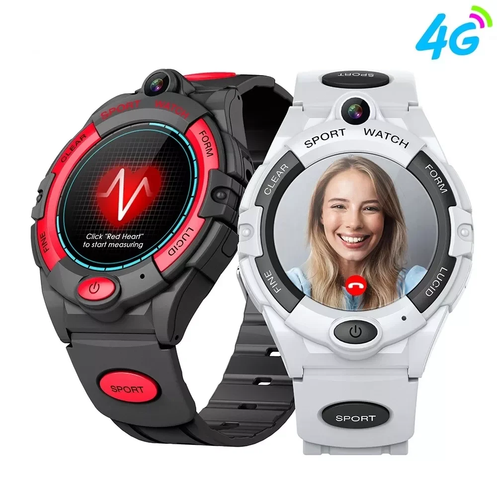 

4G Smart Video Call Watch Kids Student Man Heart Rate Blood Pressure Monitor GPS Trace Locate Camera SOS Call Phone Smartwatch