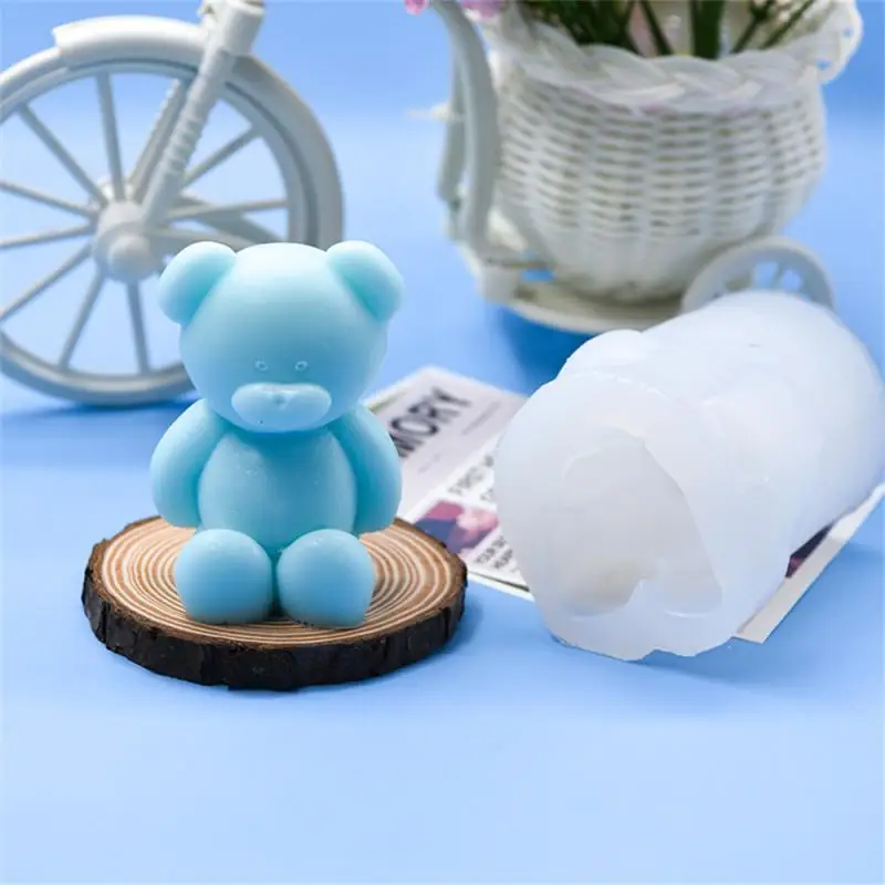 3D милый мультяшный медведь силиконовая искусственная форма для выпечки Набор