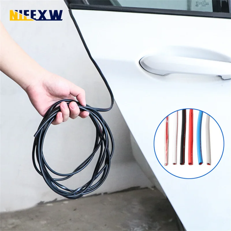 Car U Type Car Door Protection Clear Edge Guards Trim Styling Moulding Strip Rubber Scratch Protector Auto Door Universal