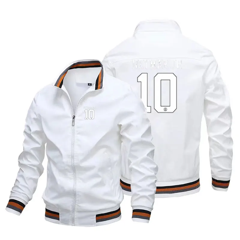 

Куртка мужская на молнии, спортивный пиджак с принтом № 10, уличная одежда, деловой повседневный жакет, верхняя одежда, весна-осень