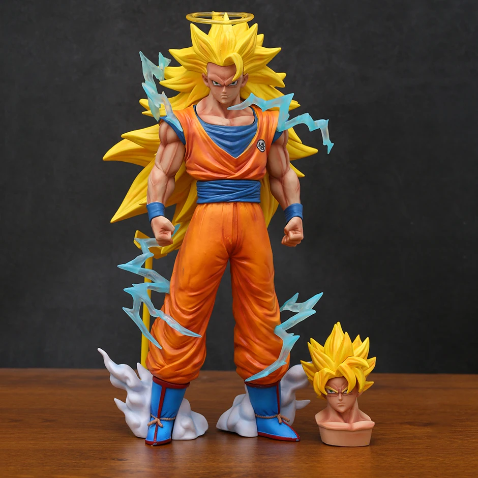 

34cm DragonBall Super Saiyan 2/3 Son Goku Ornament Model Figure Collectible Figurine Toy Gift Doll