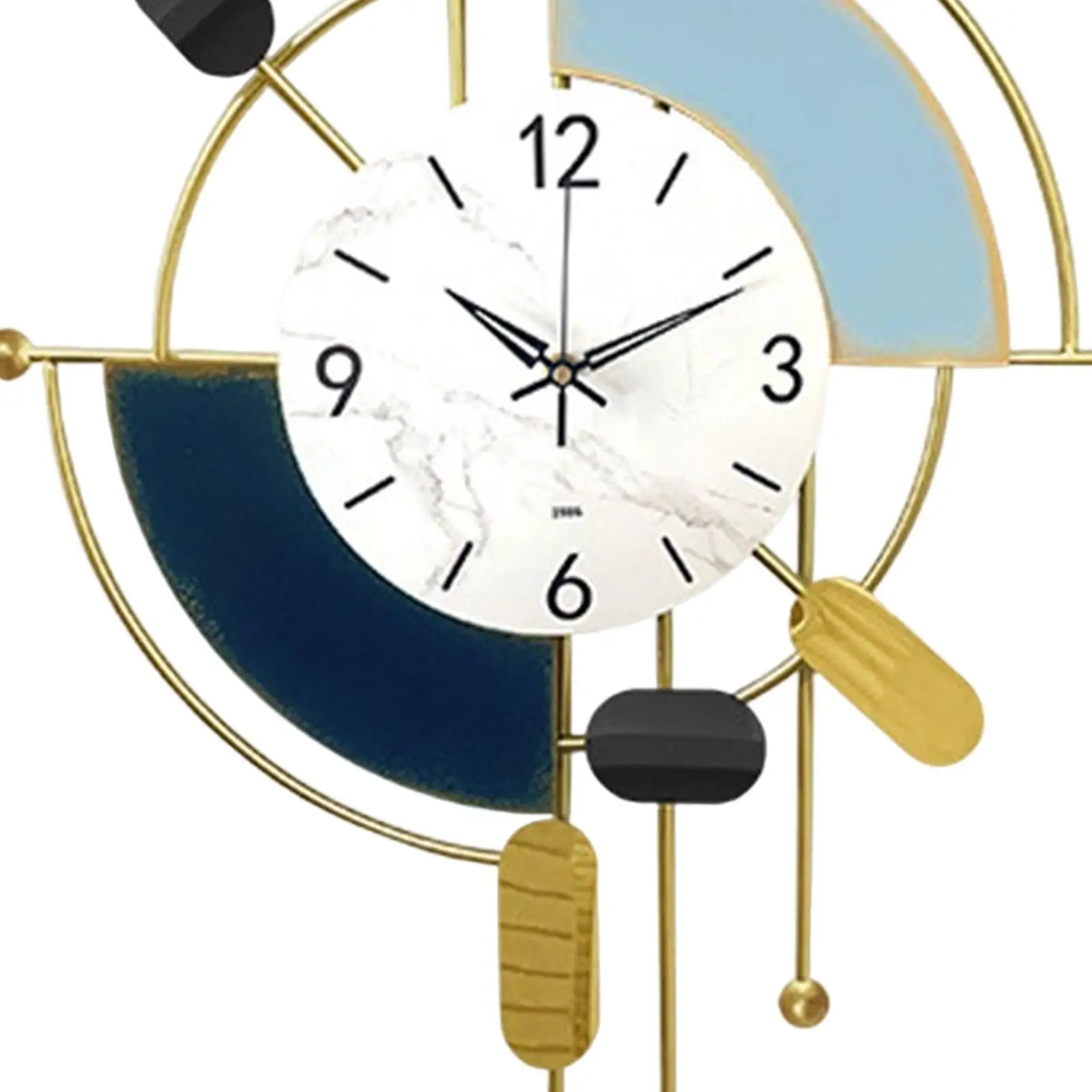

Large Metal Wall Clock Art Design for Living Room Housewarming Gift Decor