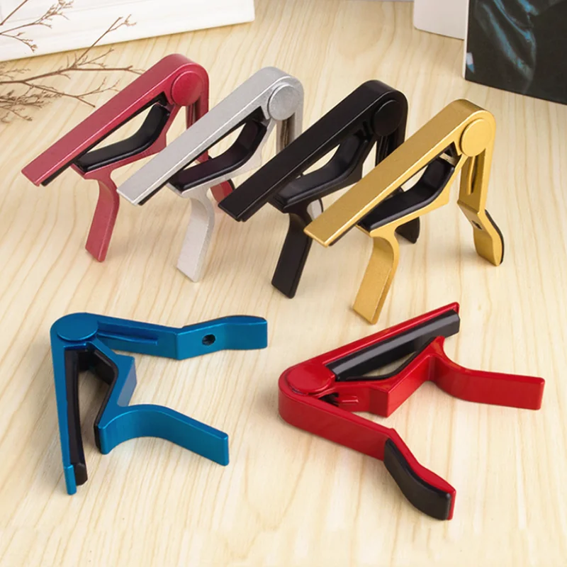

NEW Fashion 1PC 7Colors Classic Tone Adjusting Guitar Parts Aluminium Metal Guitar Capo Guitar Quick Change Clamp Key Acoustic