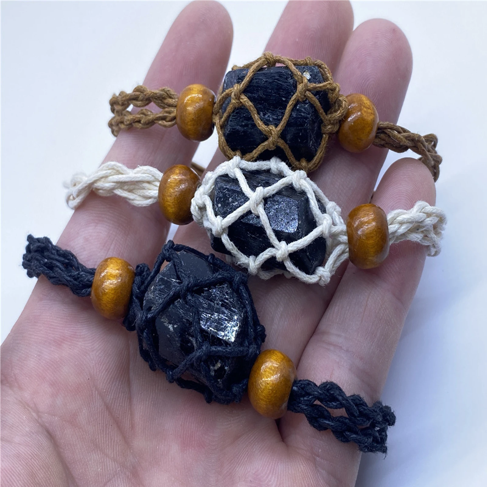 

Retro Healing Stone Bracelet Handmade Women Men Meditation Jewelry Natural Crystal Healing Anxiety Beads Bangles Yoga Bracelet