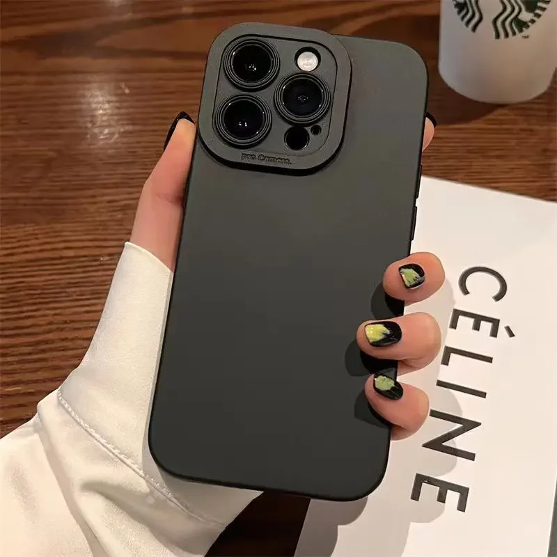 Защитный силиконовый чехол для iPhone 15 14 13 12 11 Pro Max Mini X XS XR 7 8 Plus
