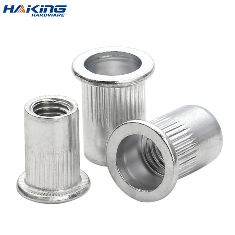 

Screw M3 M4 M5 M6 M8 M10 M12 50pcs 20Pcs Aluminum Alloy Rivnut Flat Head Threaded Rivet Insert Nutsert Cap Rivet Nut