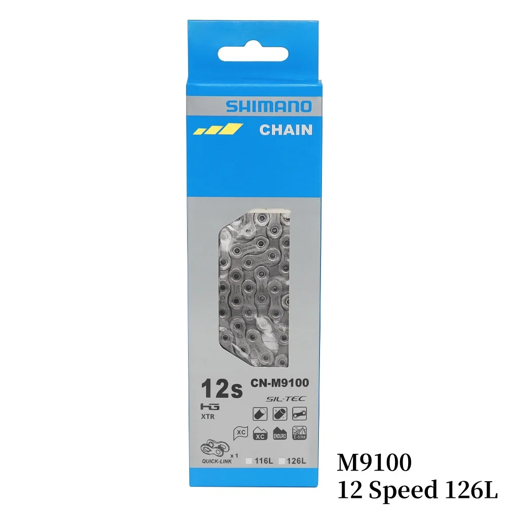 Shimano HG53 HG54 HG701 HG901 M8100 Велосипедная цепь 8 9 10 11 12-скоростная велосипедная MTB 116L 126L