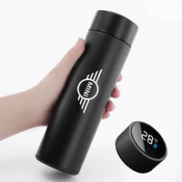 portable car smart thermos bottle with temperature display insulation cups for mini cooper clubman r55 r56 r57 r58 r59 f54 f60
