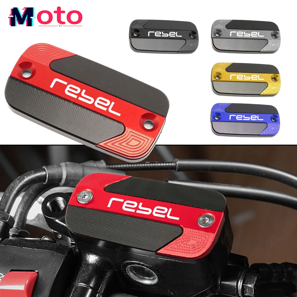 

For Honda Rebel 1100 2021-2023 Rebel 300/500 2017-2020 Motorcycle CNC Accessories Front Brake Cylinder Fluid Reservoir Cover Cap