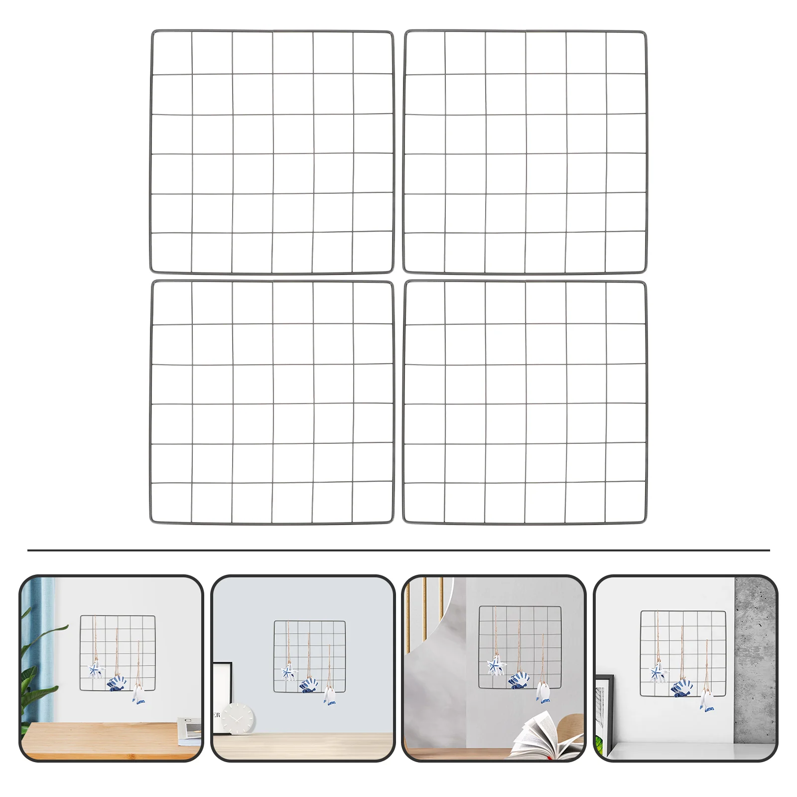 Настенная сетка из кованого железа для хранения растений декор подвесная кулон