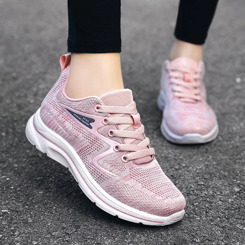 

BIKINIKEY Shoes Women's 2022 New Korean Fashion Version Running Shoes Breathable Soft Bottom Couple Sneakers Woman Tennis Shoes