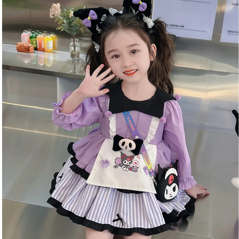 

Cute Girls' Anime Kolomilolita Princess Dress Long Sleeve Spring and Autumn Children's Cosplay Clothing New Dress Birthday Gift