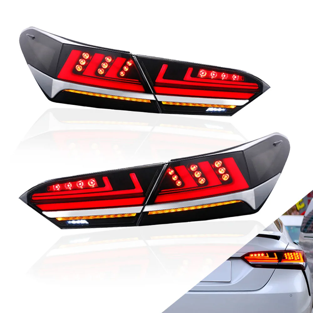 

Tail Lights for Toyota Camry 2018-2021 TT-ABC LED DRL Car Taillight Assembly Signal Auto Accessories Lamp