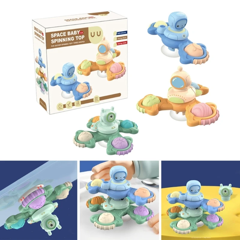 

Игрушка для ванной для ребенка, стульчик на присоске, игрушка, вращающийся спиннер для малышей, милая игрушка для водных игр, 3