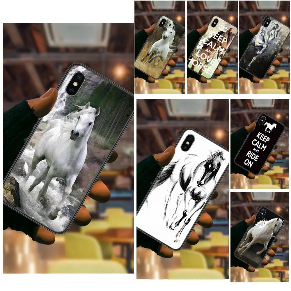 White Horse For Xiaomi Redmi Note 5A K20 K30 K30i K30S K40 Gaming Pro Plus Ultra 5G Racing Black Back Fashion Cover Trend Best