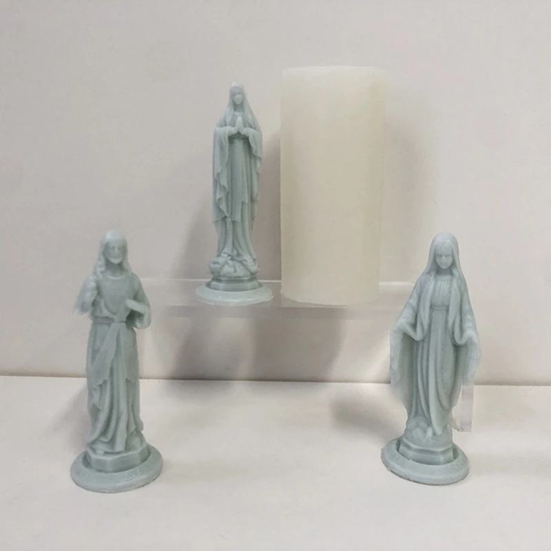 

Santa Maria Scented Candle Mold Cake Silicone Mold Aromatherapys Candle Resin Mold Statue Ornament Mold DIY Decoration