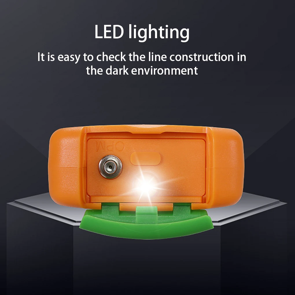 

ABS оптический измеритель мощности, мини-устройство для измерения освещенности, Замена аккумулятора, точный тестер сетевого кабеля, измерительный прибор, 1 шт.