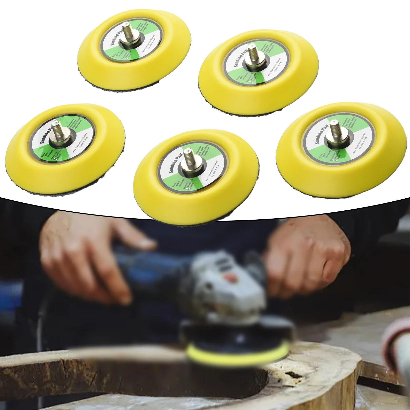 БЕСПЛАТНАЯ Почта подложки для воздушной шлифовальной машины с резьбой M6 3 дюйма 5