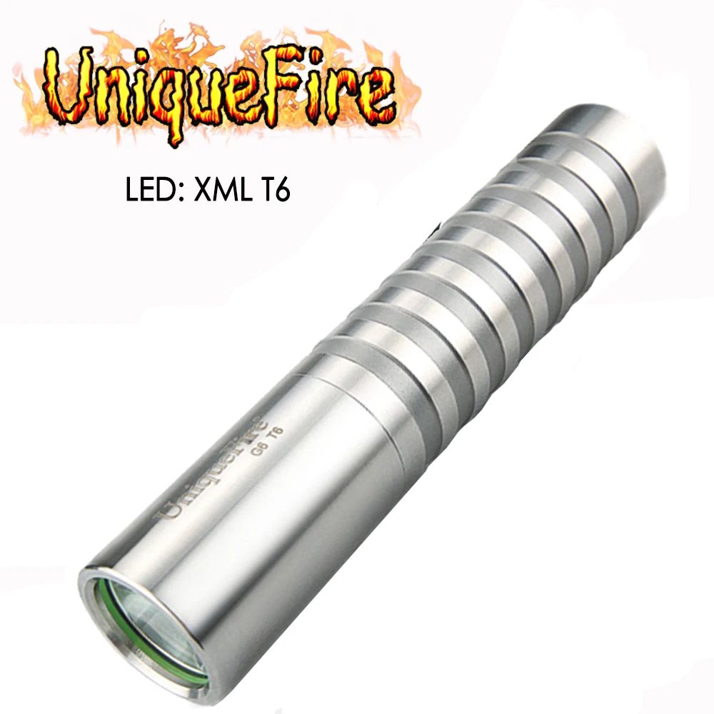 

UniqueFire G6 XML T6 Led Portable LED Flashlight 1200 Lumens White Light 5 Modes Rechargeable Lamp Power By 18650 Battery