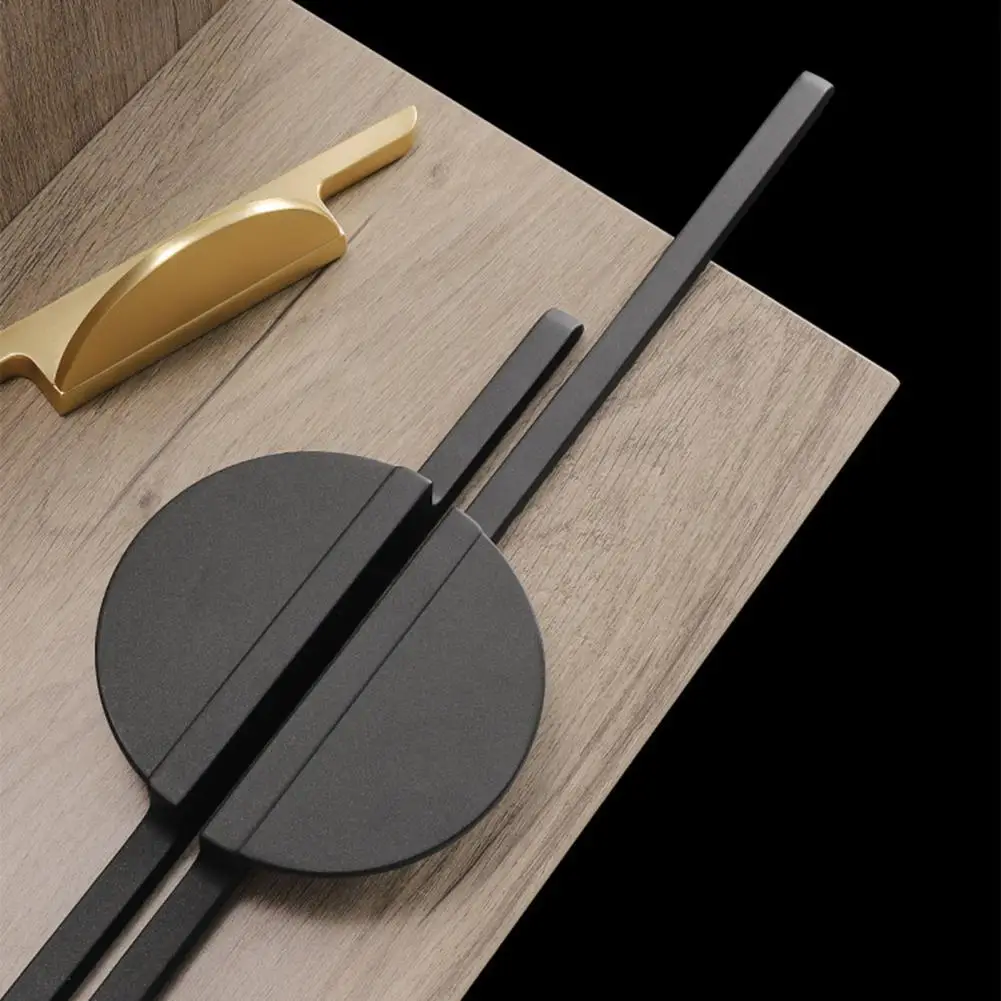 

Magnetic Materials Cabinet Handle Half Round Labor-Saving Zinc Alloy Anti-aging Door Handle for Furniture Hardware