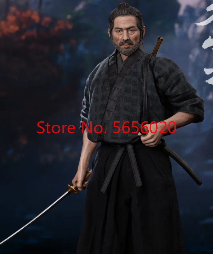 

POPTOYS EX037 1/6th Scale Miyamoto Musashi Head Sculpture Clothes Suit Collectible Action Figure Toy Doll Model Body In stock