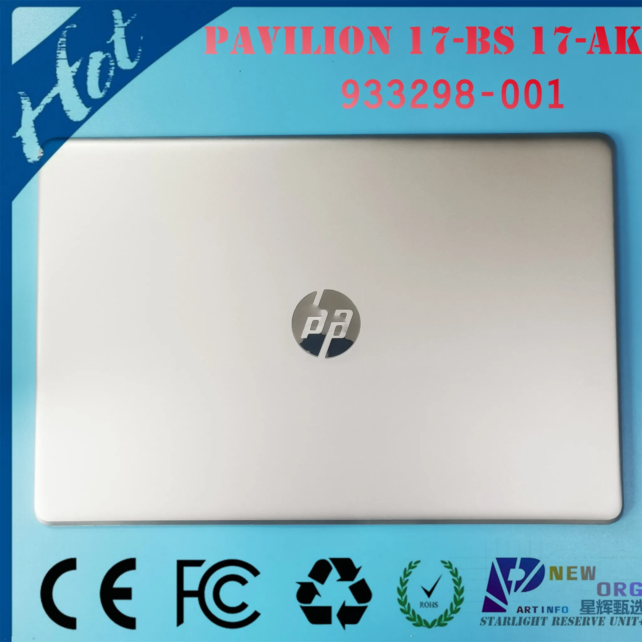 

NEW ORG Laptop LCD back cover lidrear For HP PAVILION 17-BS 17-AK 17-BR TPN-C129 TPN-W130 series SLIVER 933298-001