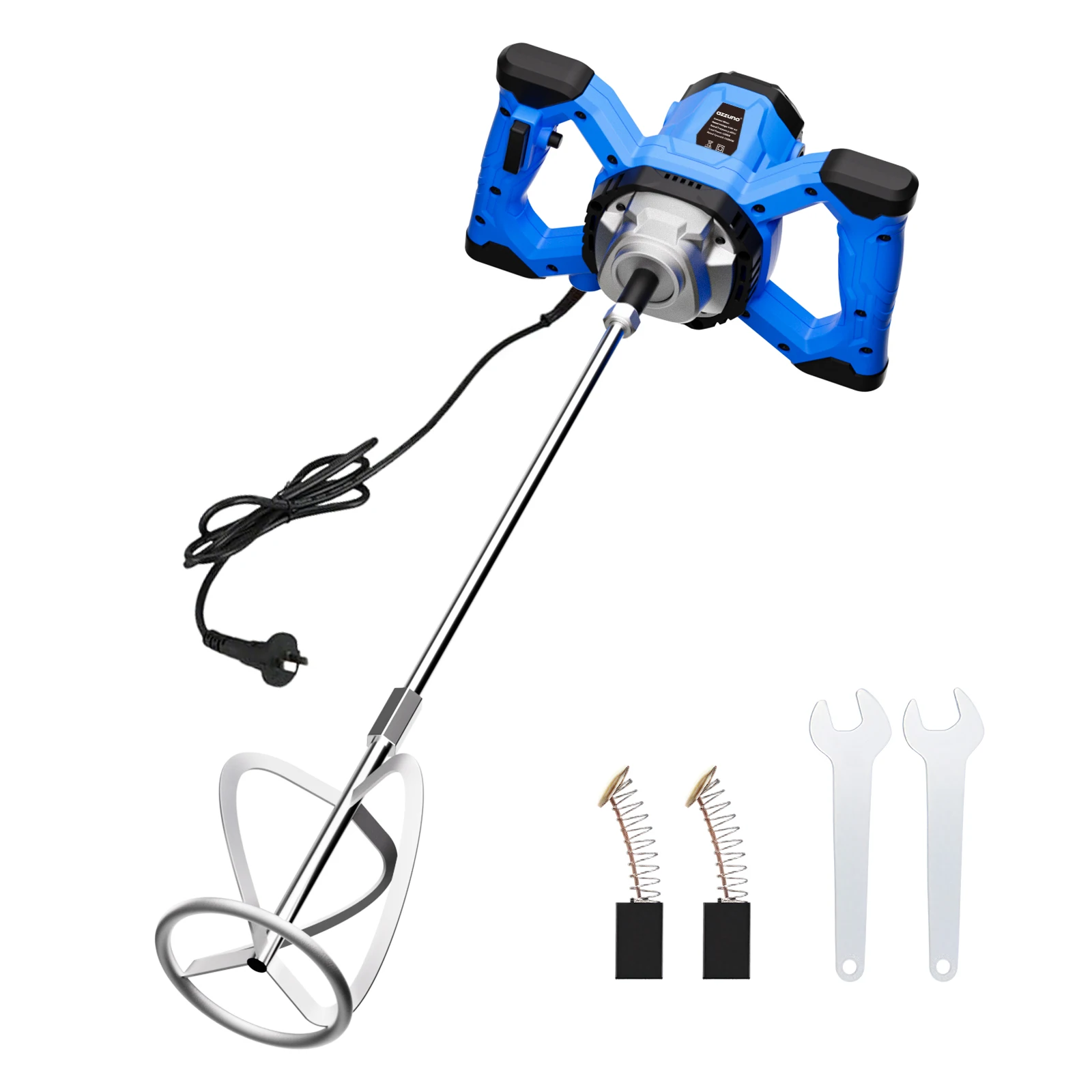 

AZZUNO Цементный миксер Электрический бетономешалка 220 В Ручной миксер для грязи с 6 регулируемыми скоростями