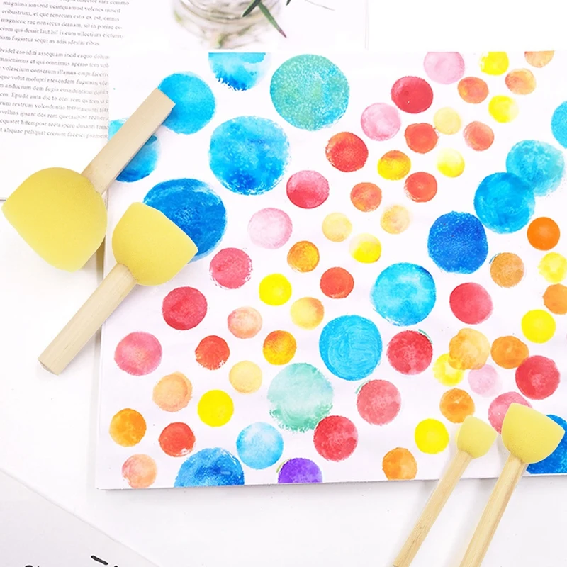 Рисунок 3 - Набор из 30 круглых губчатых кистей для рисования