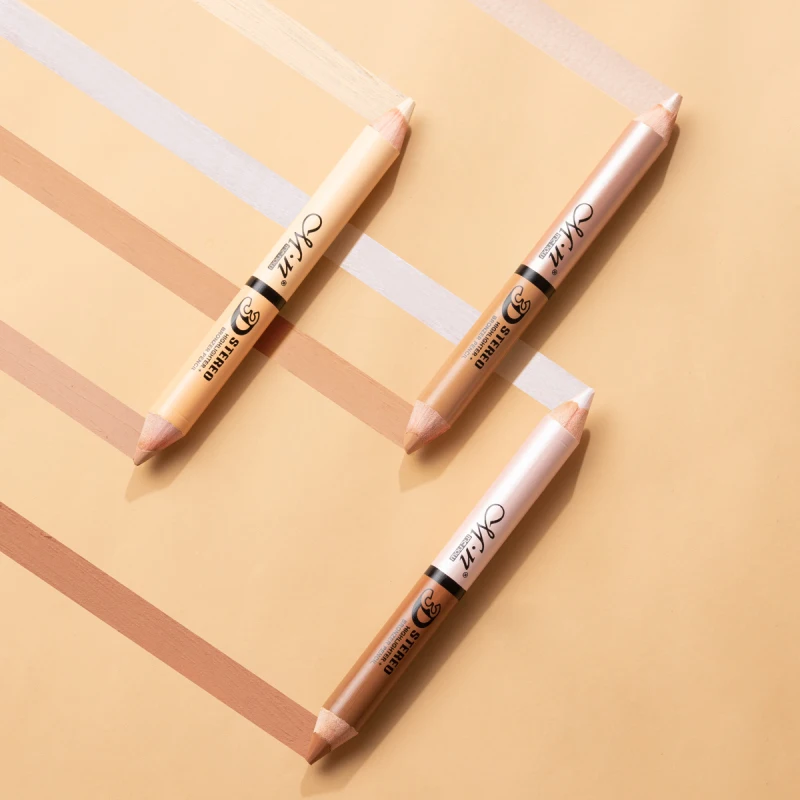 

1pc Menow Concealer Pen P148 Houten Handvat Zachte Gezichtscrème Waterdicht Repair Contour Natuurlijke High Gloss Pen Makeup