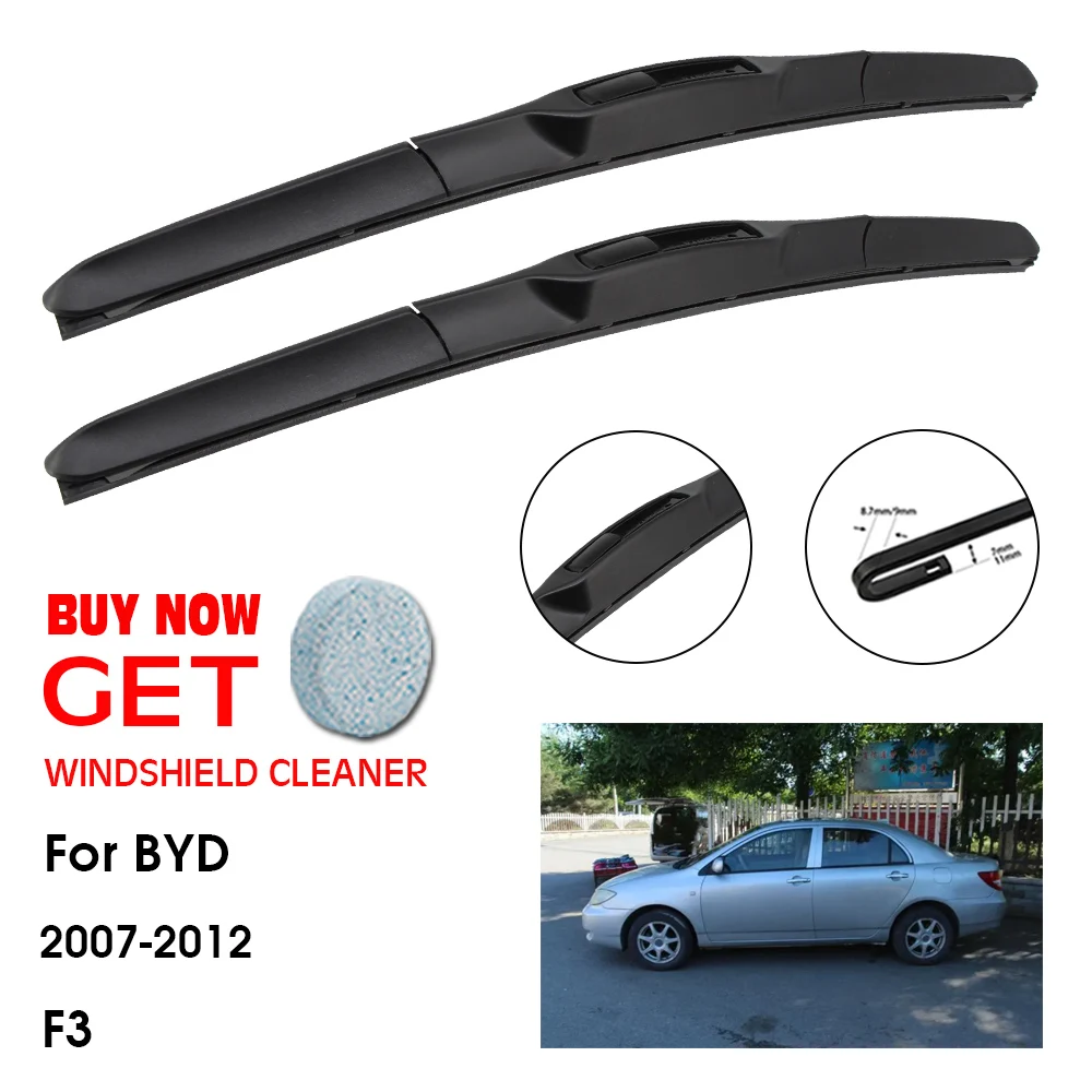 

Car Wiper Blade For BYD F3 26"+18" 2007-2012 Front Window Washer Windscreen Windshield Wipers Blades Accessories